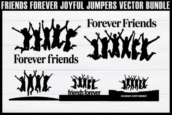 Download Friends Forever Joyful Jumpers Vector - Vector Collection