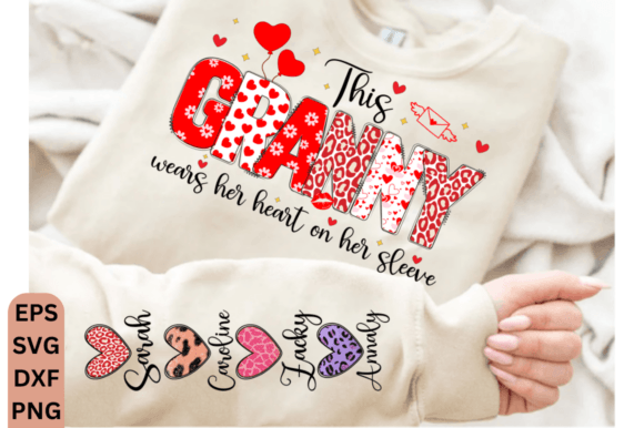 Download This Granny Wears Her Heart Her Sleeve - Granny Collection