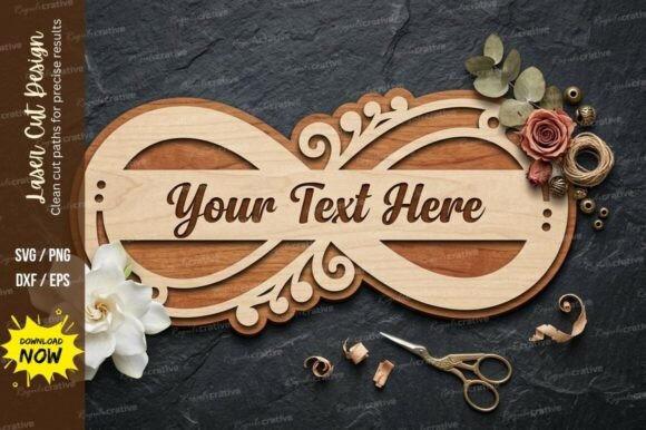 Download Floral Name Plate Laser Cut Svg Cutting - Floral name Collection
